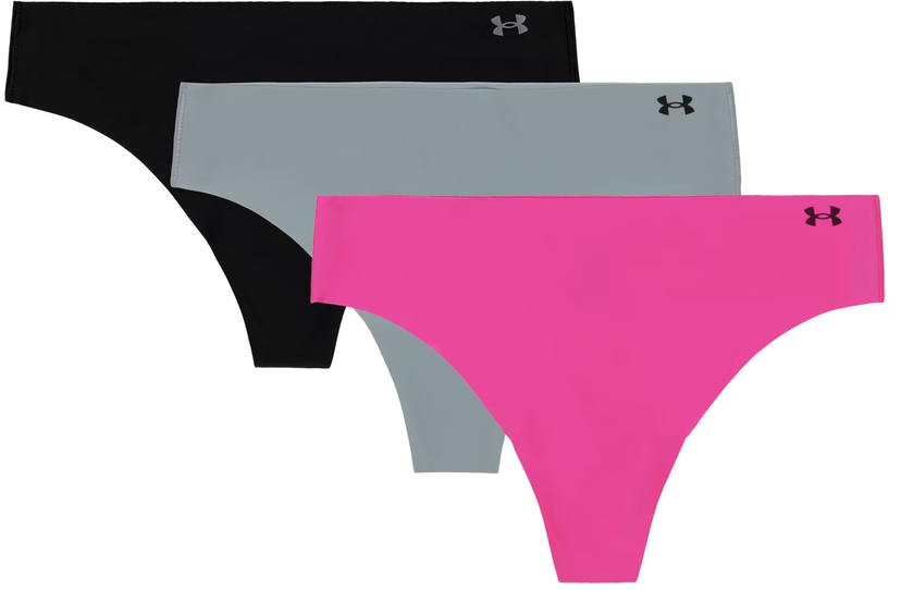 гащички Under Armour Under Armour Pure Stretch 3-Pack Thong Черно | 1383893-652