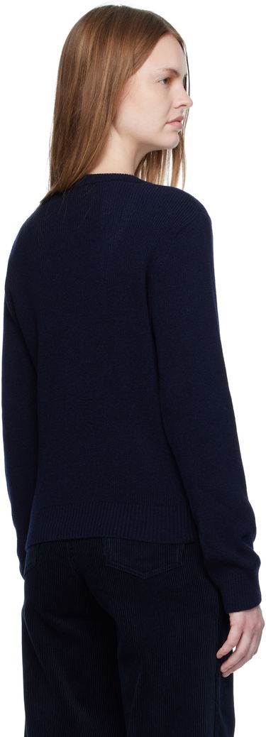 Пуловер A.P.C. A.P.C. Anae V-Neck Sweater Тъмно синьо | WOASA-F23429, 2