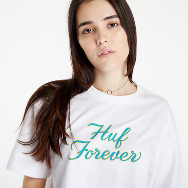 Съкратен топ HUF Forever Crop Tee Бяло | WTS0048 WHITE, 3