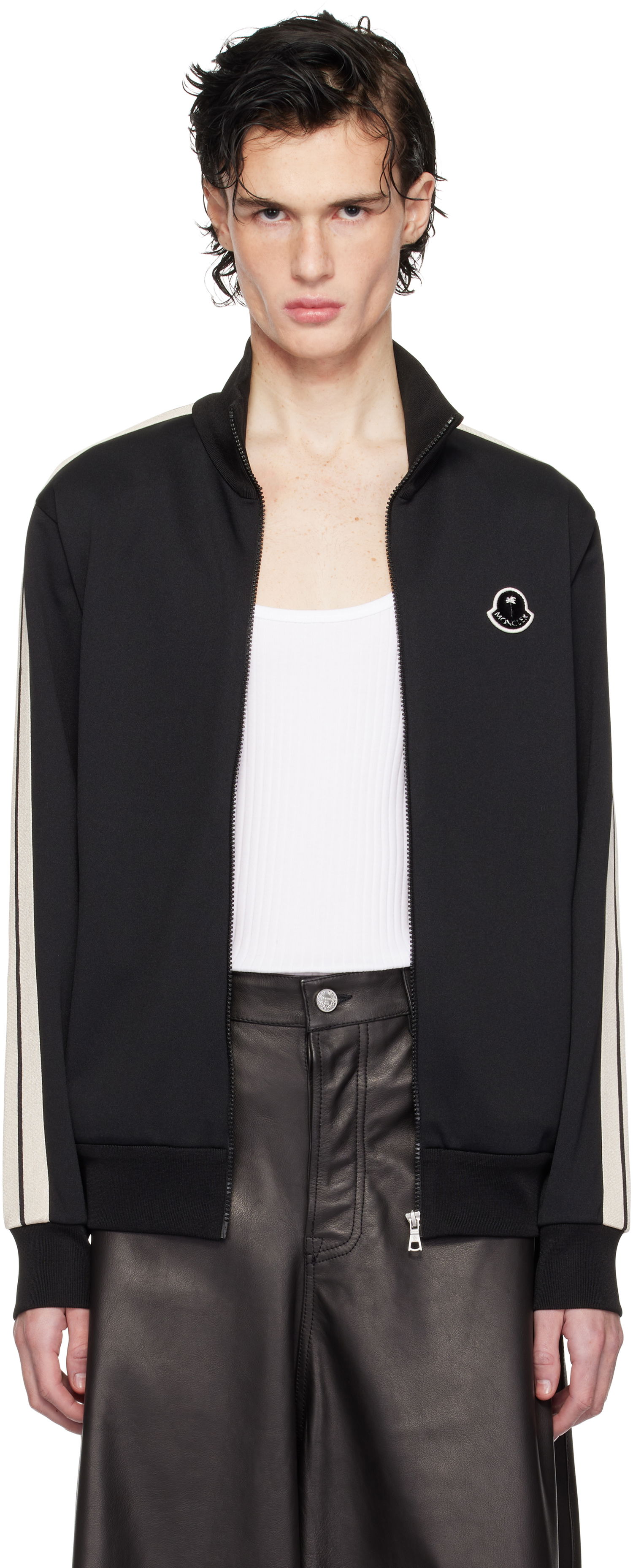 Комплект Moncler Palm Angels Zip Track Jacket Черно | J209L8G00015899A1, 0