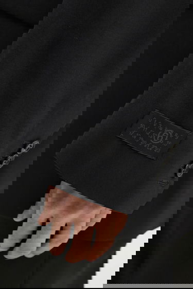 Яке Maison Margiela MM6 Maison Margiela Oversized Wool Blazer Черно | SH0BN0011, 3