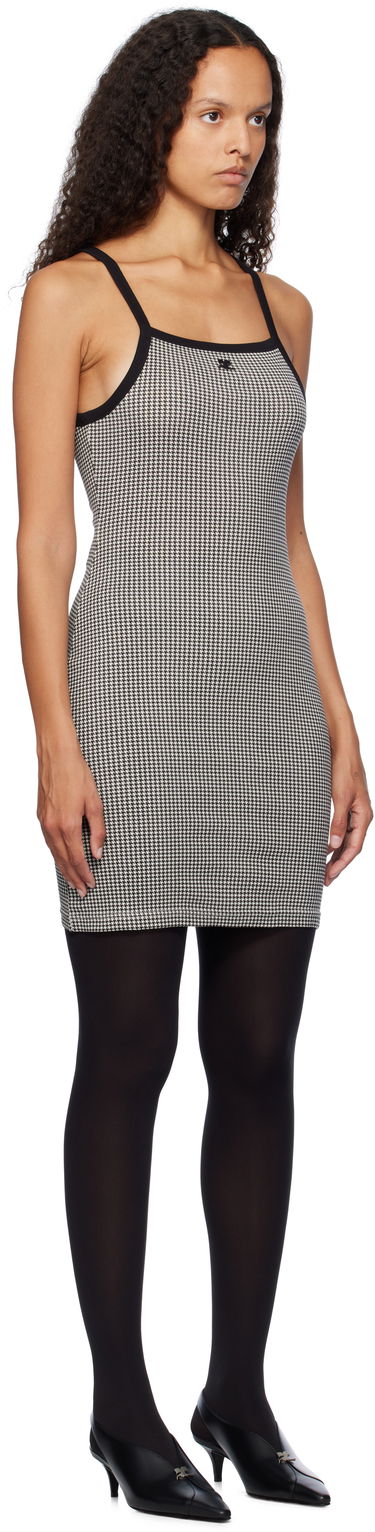Pокля Courrèges Courrèges Houndstooth Mini Dress Черно | 324JRO458JS0167, 1