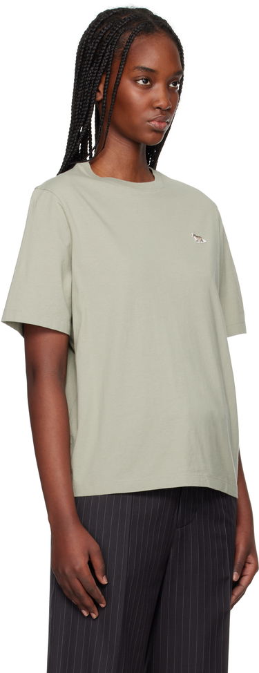 Тениска MAISON KITSUNÉ Maison Kitsuné Baby Fox Patch Comfort T-Shirt Зелено | OW00107KJ0008, 1