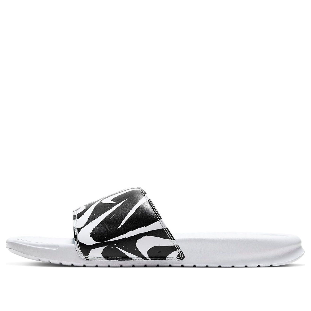 Кецове и обувки Nike Benassi JDI Print Slides Бяло | 631261-106, 0