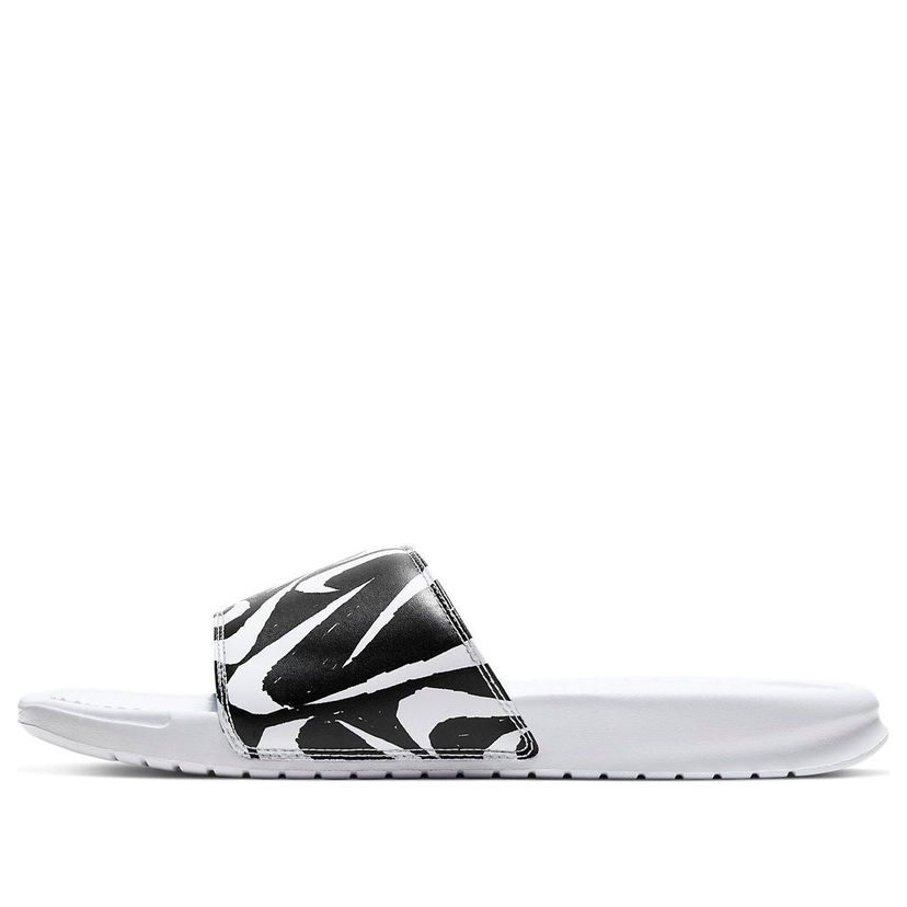 Кецове и обувки Nike Benassi JDI Print Slides Бяло | 631261-106