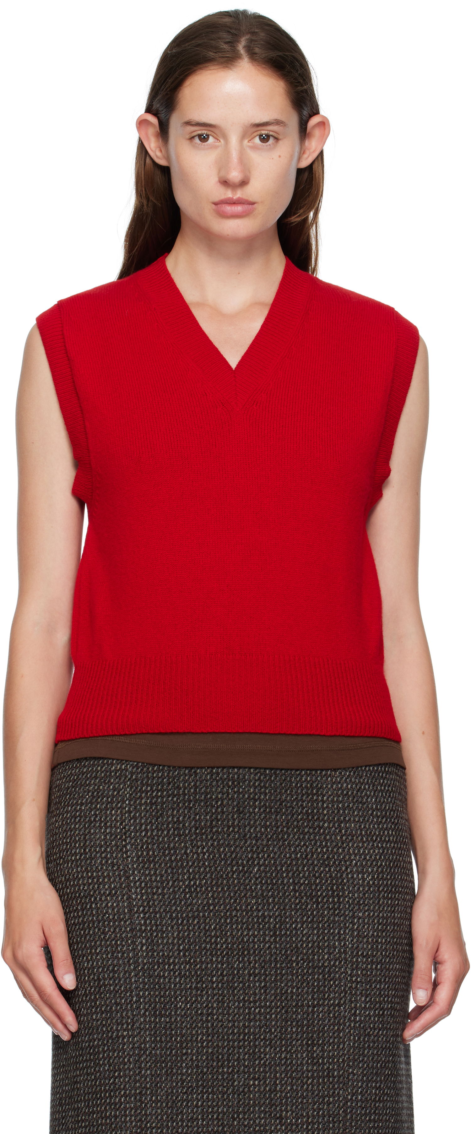 Жилетка &Daughter &Daughter Athea Knit Vest Червено | HKN03912, 0