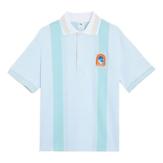 Поло тениска Puma Apres Court Short Sleeve Polo Синьо | 628233-02, 0