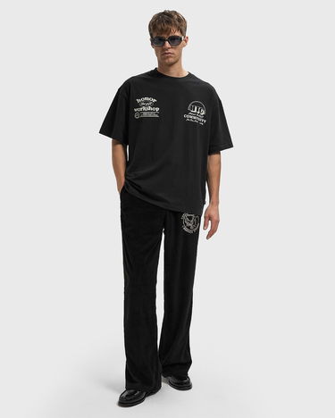 Спортни панталони Honor The Gift Honor Ceramics Studios Piping Velour Track Pant Черно | HTG250310-BLK, 2