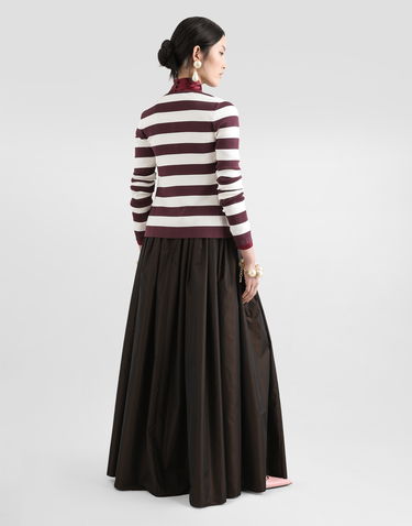 Пола Dolce & Gabbana Long Circle Taffeta Skirt Кафяво | F4C2UTHUMJDS8152, 2