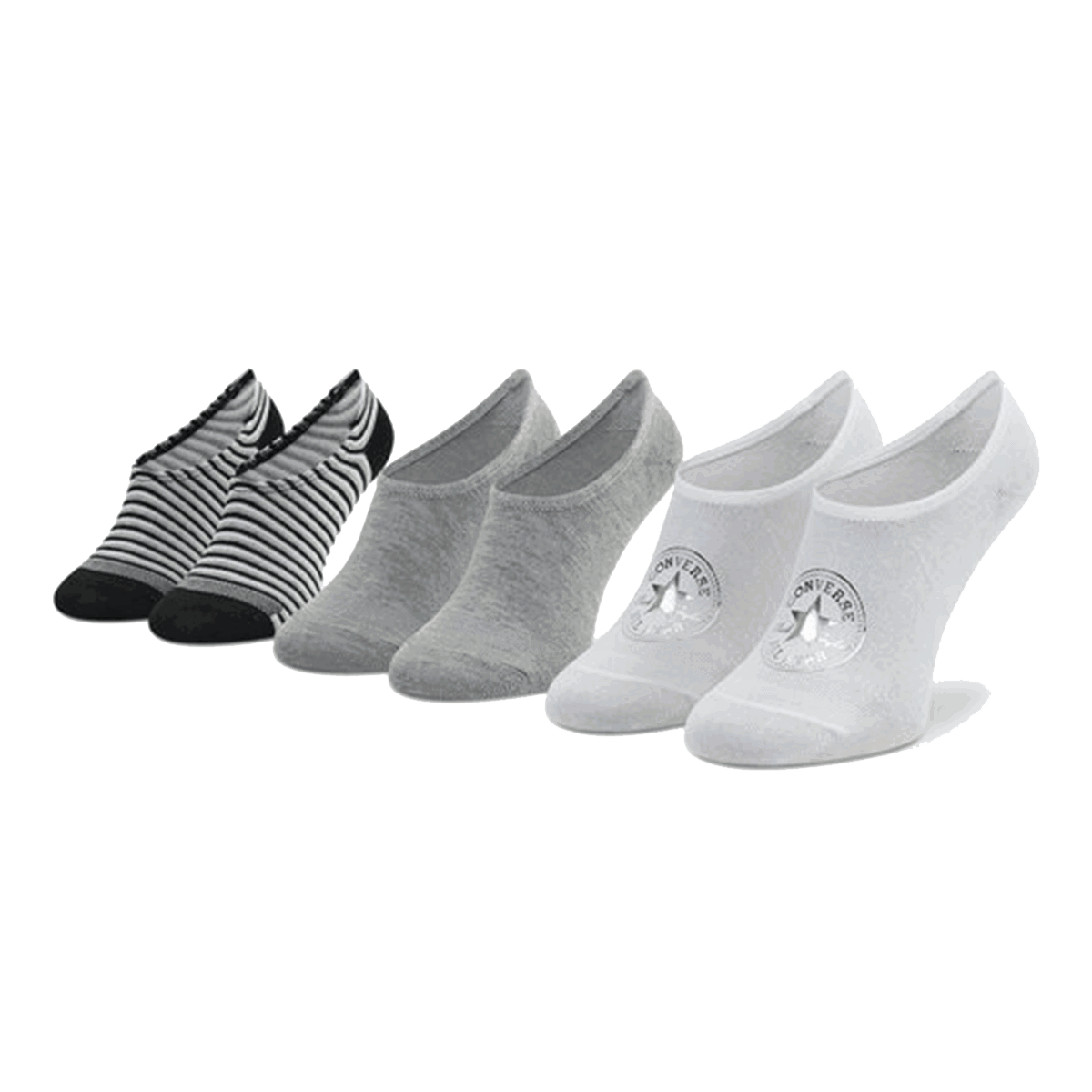 Чорапи Converse Mixed Pattern No-Show Socks 3-Pack Многоцветен | E1167U-3001, 0