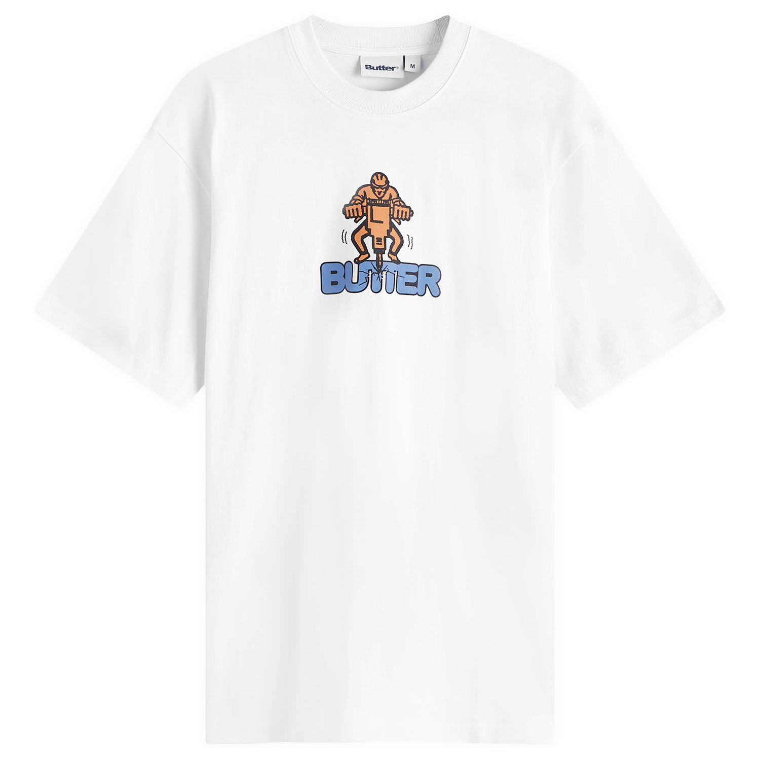 Тениска Butter Goods Jack Hammer T-Shirt Бяло | BGQ224D20501, 0
