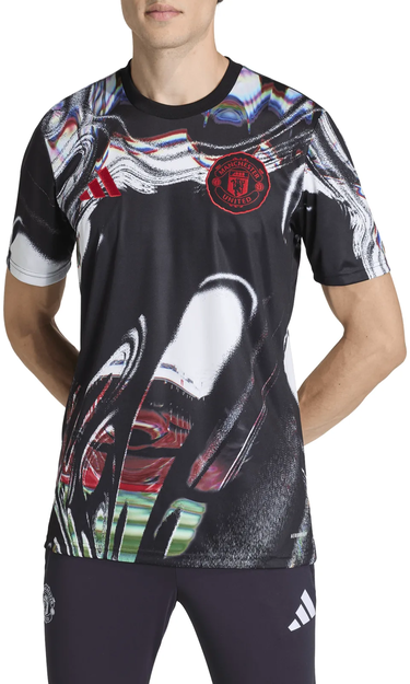 Фланелка adidas Originals Manchester United Prematch 2025/26 T-Shirt Черно | ka6419, 2