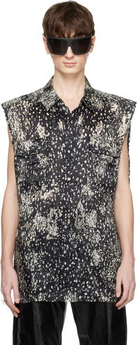 Rick Owens Hollywood Jumbo Sleeveless Overshirt