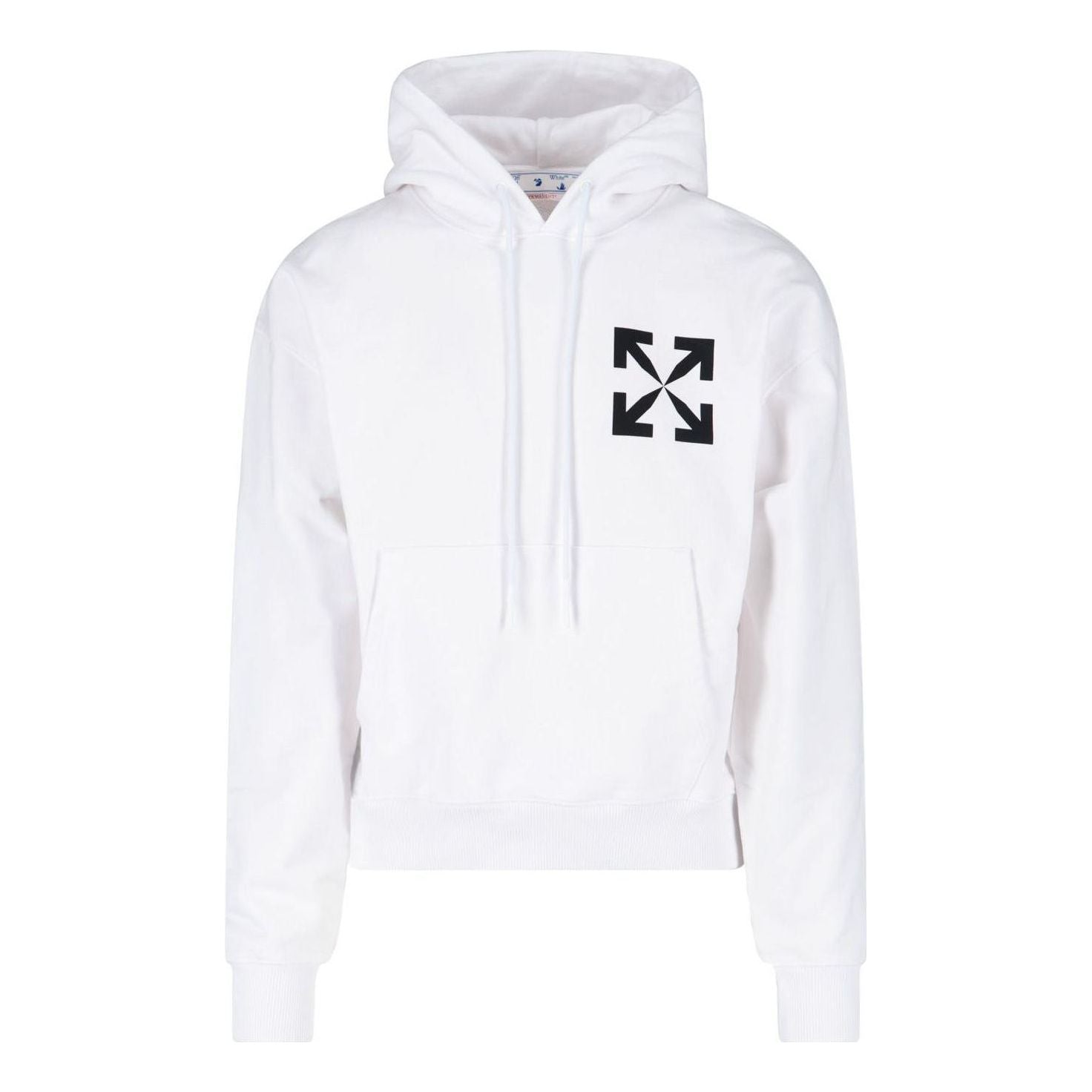 Суитчър Off-White Logo Print Hoodie Бяло | OMBB037C99FLE0080110, 0