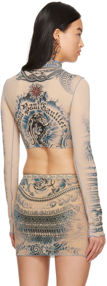 Пола Jean Paul Gaultier Gaultier Soleil Print Turtleneck Бежово | 23/15-F-TO112-J528-635030, 2
