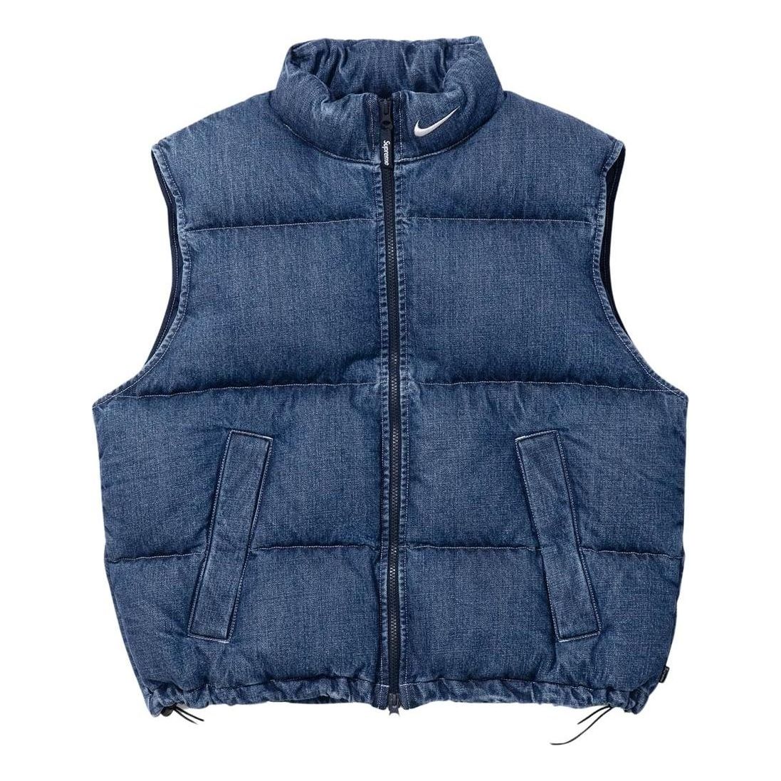 Жилетка Supreme Denim Puffer Vest Синьо | SUP-SS24-163, 0