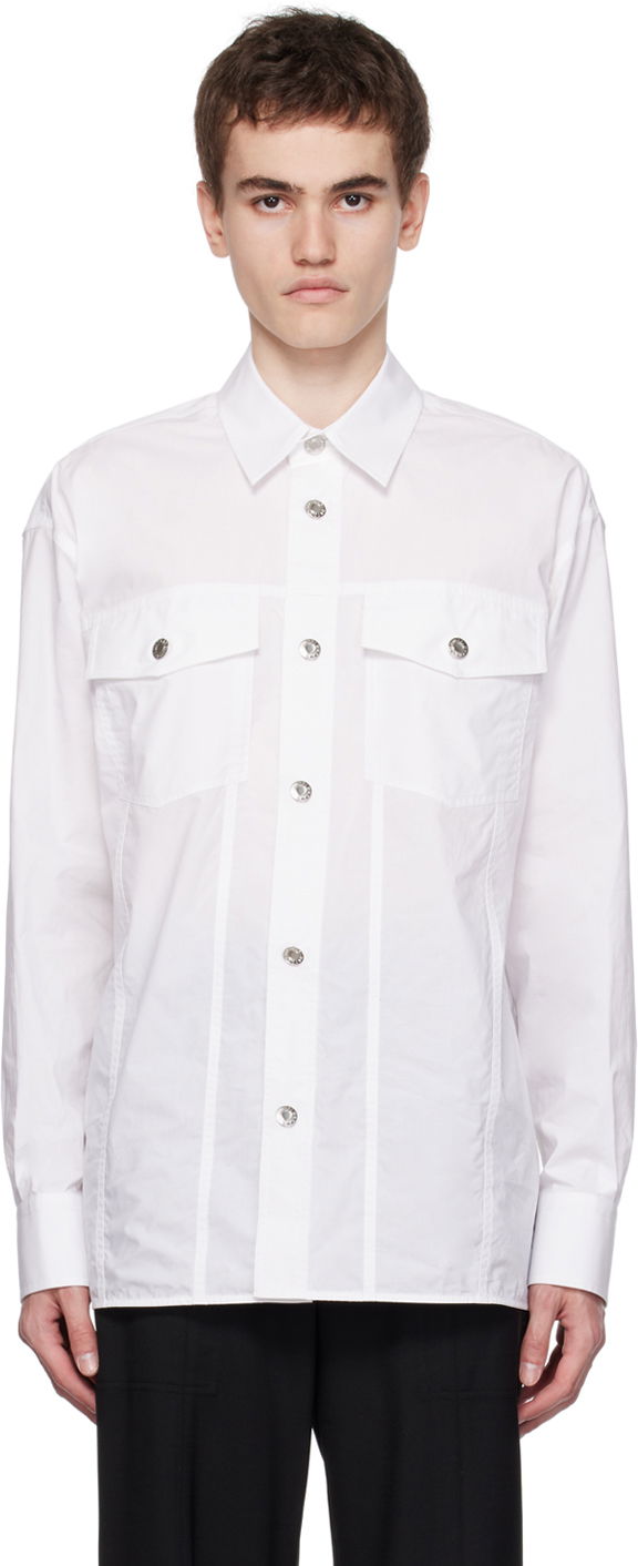 Риза Helmut Lang Helmut Lang Trucker Shirt Бяло | N07HM501