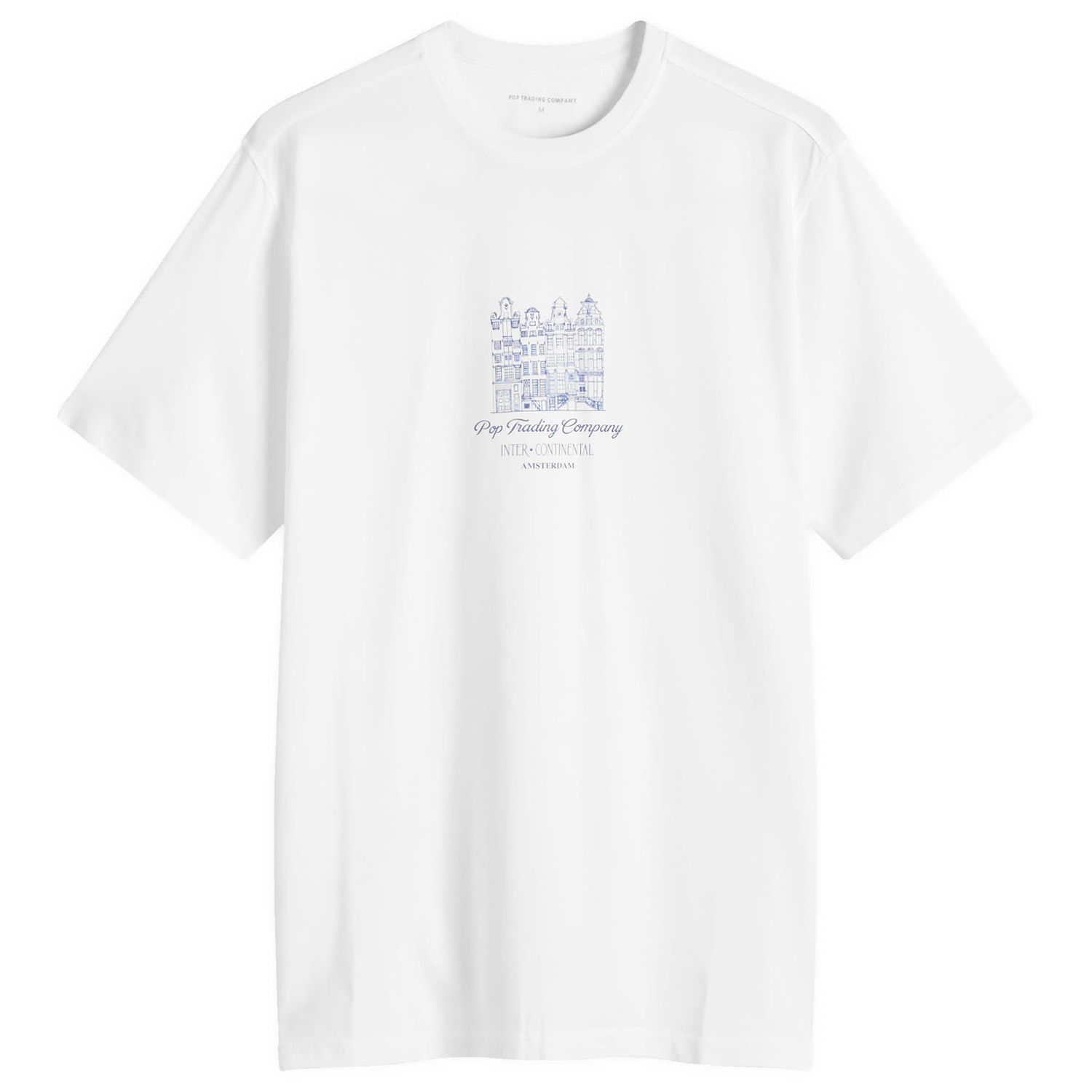 Тениска Pop Trading Company Continental T-Shirt White Large Бяло | POPAW24-02-001, 0