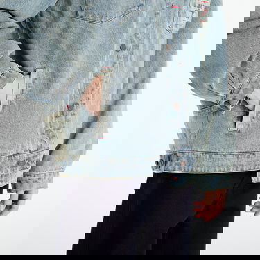 Яке Pleasures Park Insulated Denim Jacket Синьо | P25F020-INDIGO, 2