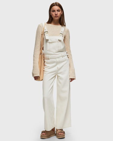 Панталони GANNI Heavy Denim Overalls women Casual Pants beige in size:M Бяло | J1430-135, 1