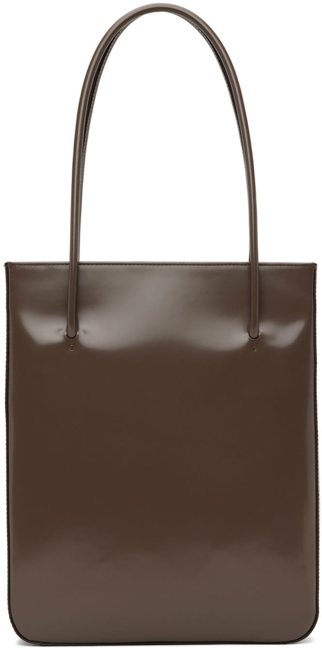 Голяма пазарска чанта BY FAR BY FAR Script Tote Bag Кафяво | 23CASCPSSLTWMED