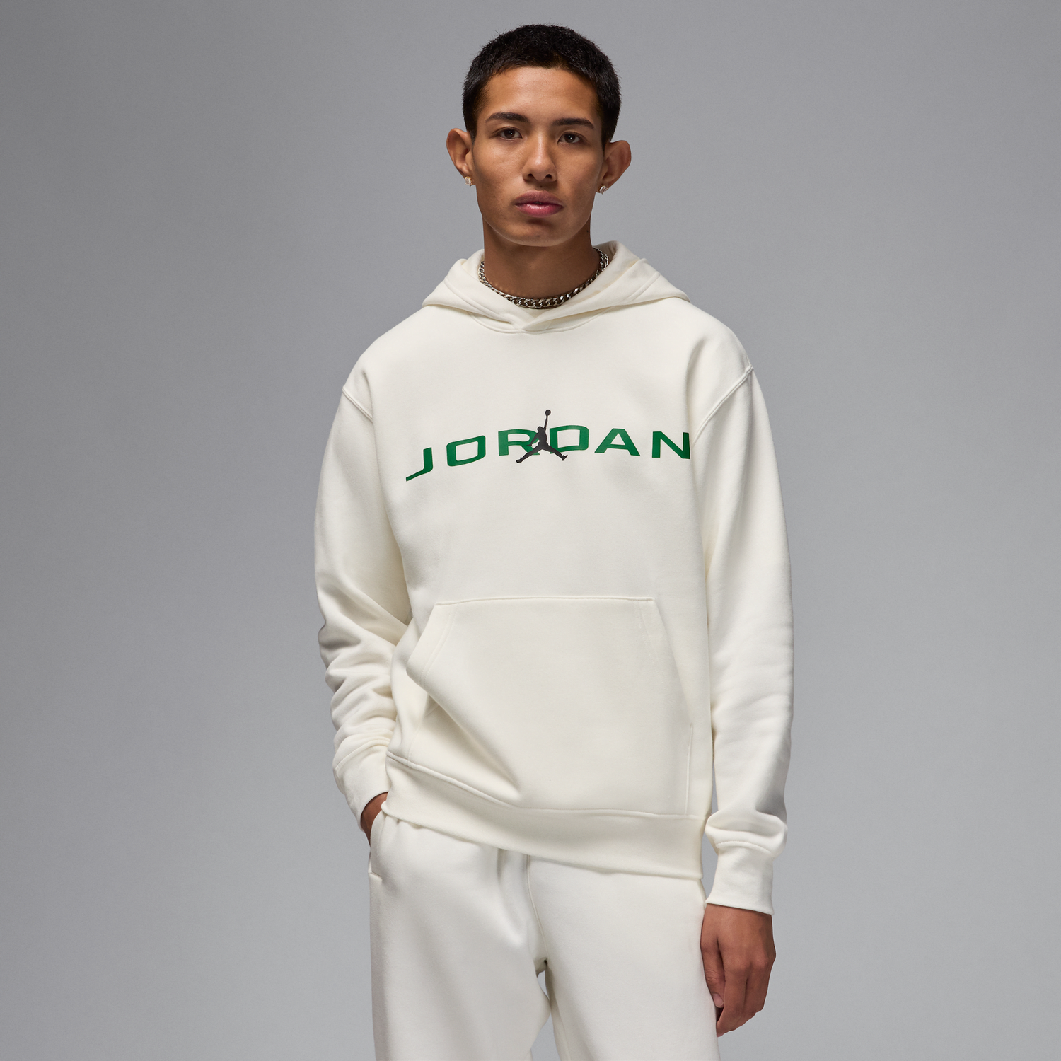 Суитчър Jordan Jordan Essentials Fleece Hoodie Бяло | HQ4643-133, 0