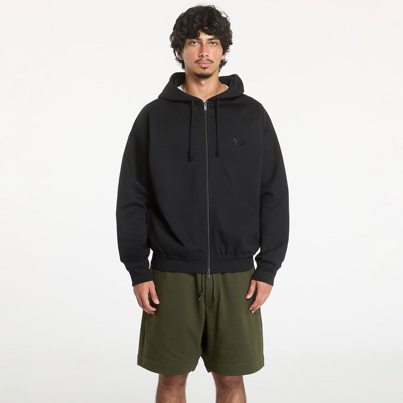 Суитчър Y-3 Brushed Terry Full Zip Hoodie UNISEX Black Черно | IW0073