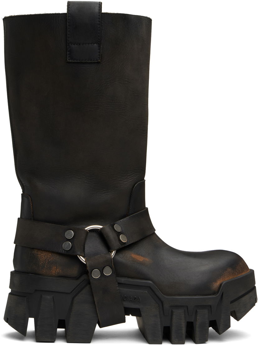 Облекло Balenciaga Balenciaga Bulldozer Harness Boots Черно | 802355WBD111021