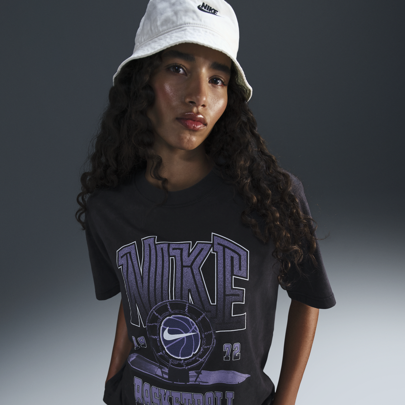 Тениска Nike Basketball T-Shirt Short Sleeve Print Черно | HF3270-010
