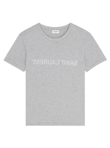 Тениска Saint Laurent Reverse T-Shirt Сиво | 712493 Y37BN 1466