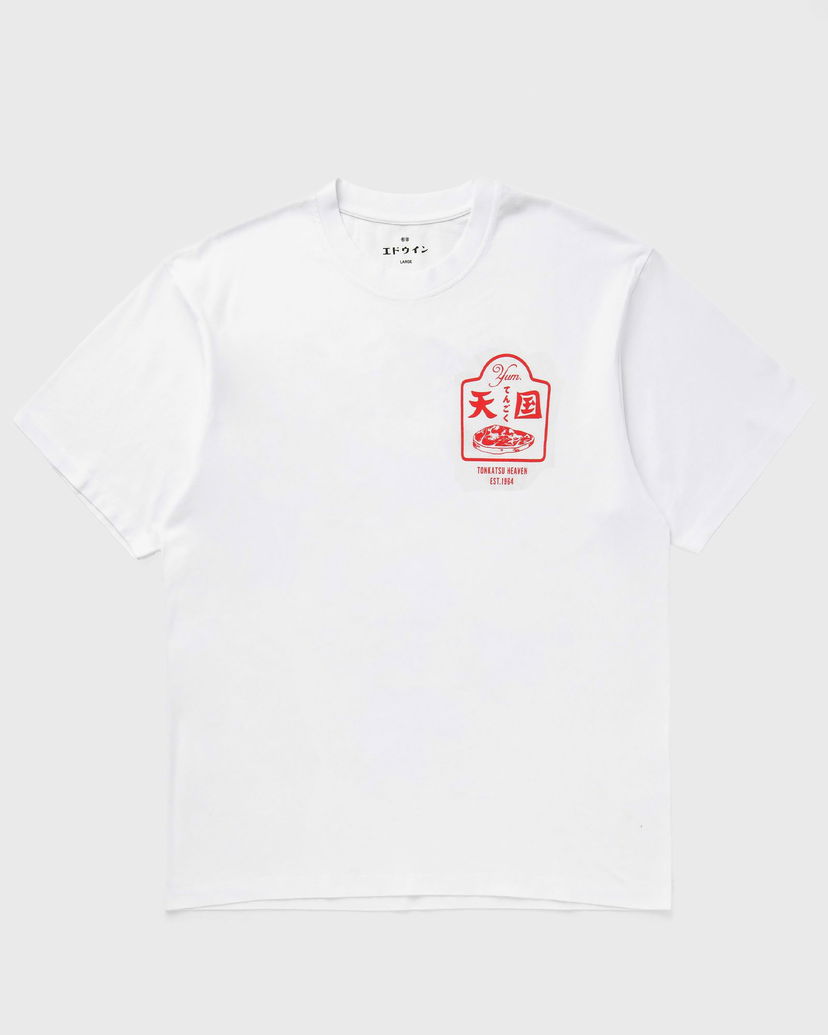 Тениска EDWIN Tonkatsu Heaven T-Shirt Бяло | I036395-0267