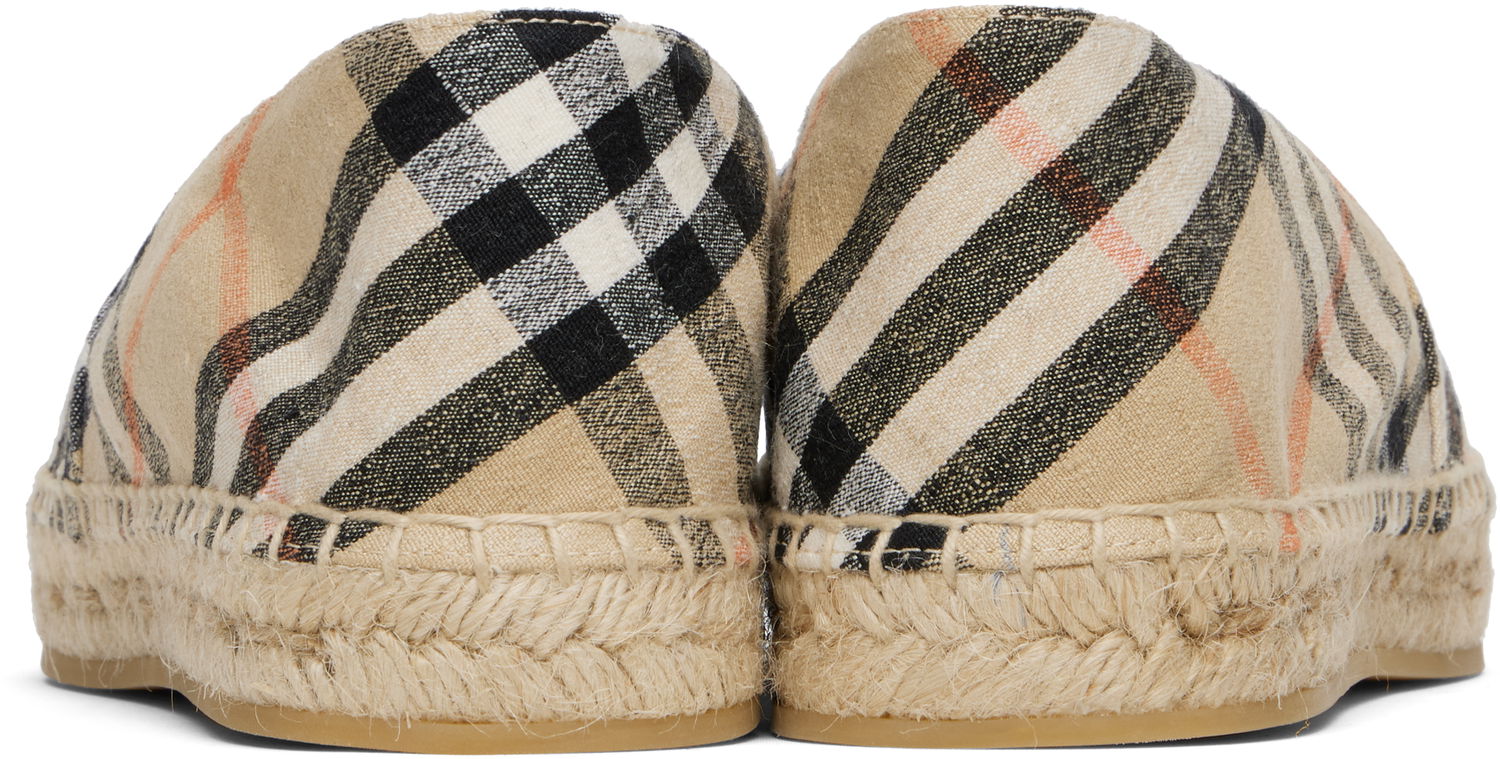 Облекло Burberry Burberry Check Mews Espadrilles Бежово | 8109235, 1