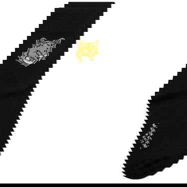 Чорапи MAISON KITSUNÉ Fox Head Socks Черно | LM06407KT0010-P199, 0