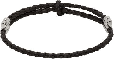 Гривна Bottega Veneta Bottega Veneta Braided Leather Bracelet Кафяво | 838329V507C2113, 1