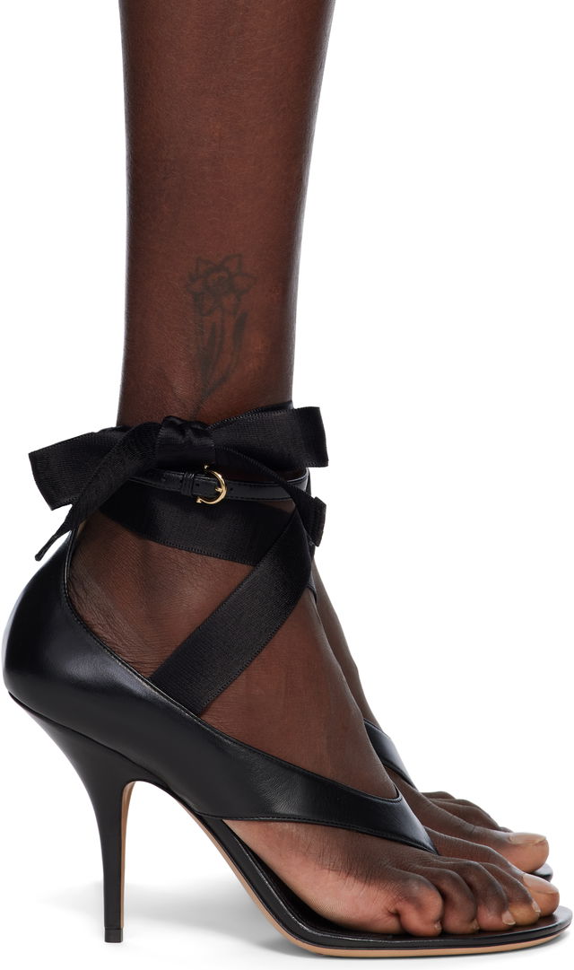 Ferragamo Ribbon Heeled Sandals