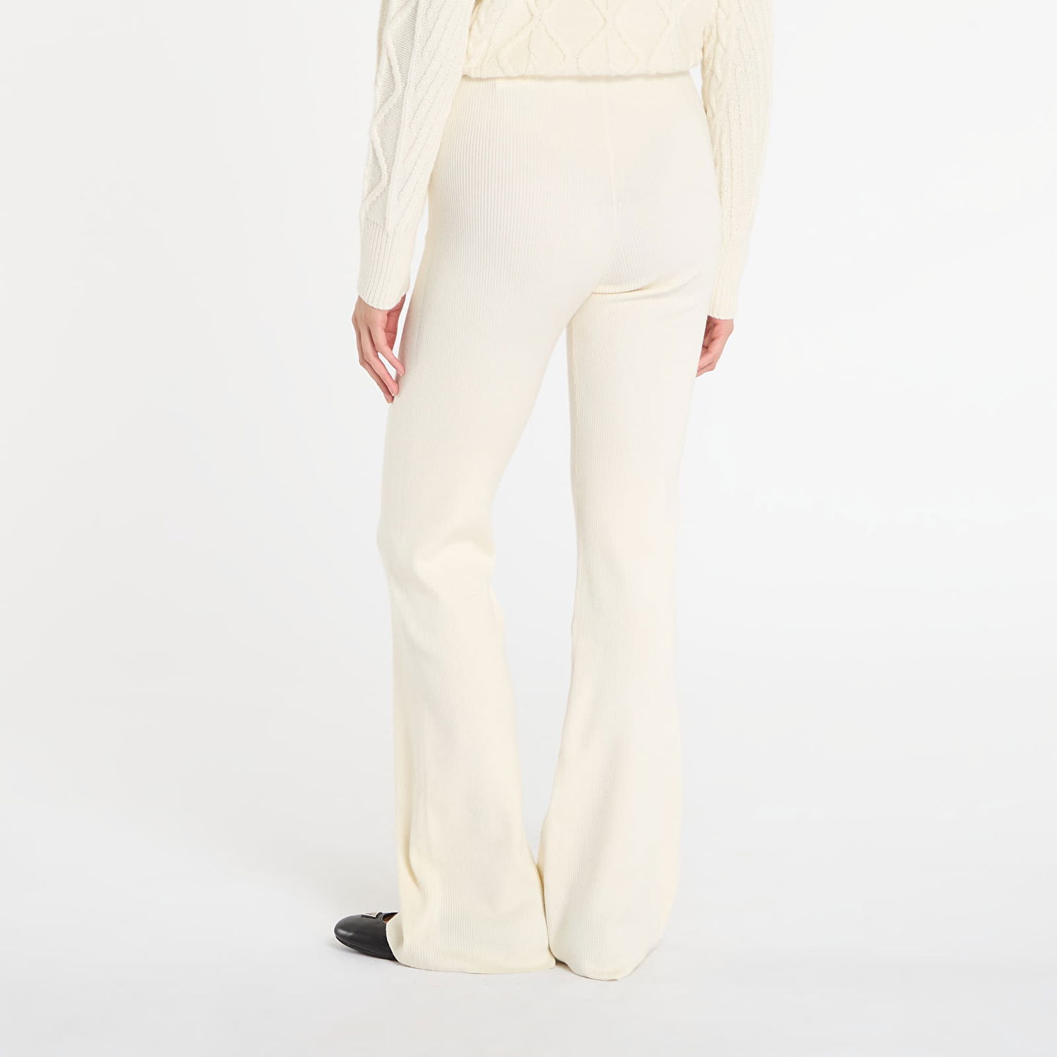 Спортни панталони GUESS Flaminia Ribbed Flare Pants Sw Cream Бежово | V5BB08Z3JD2-G047, 1