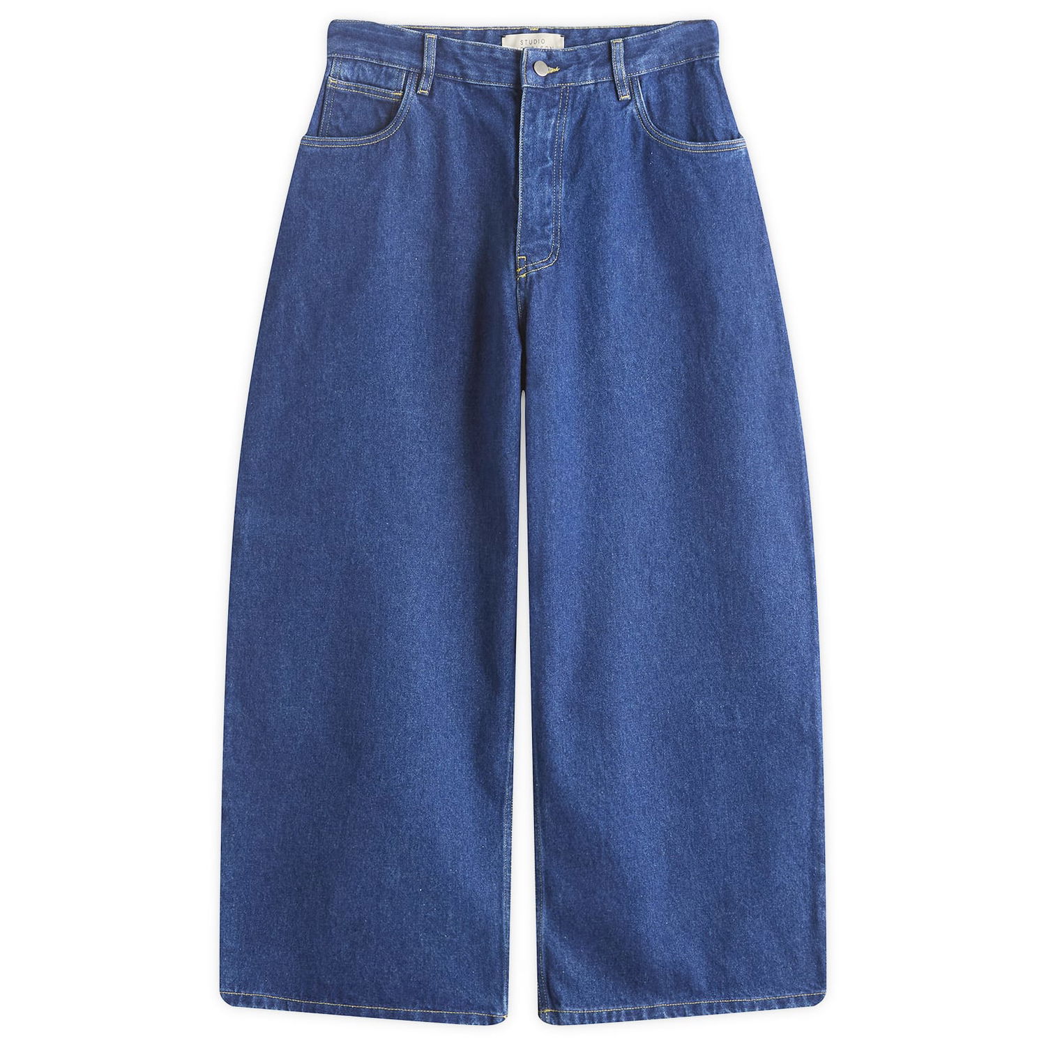 Панталони Studio Nicholson Studio Nicholson Volume Pant, Size Large Синьо | PAOLOSNM-1023-WSI, 0
