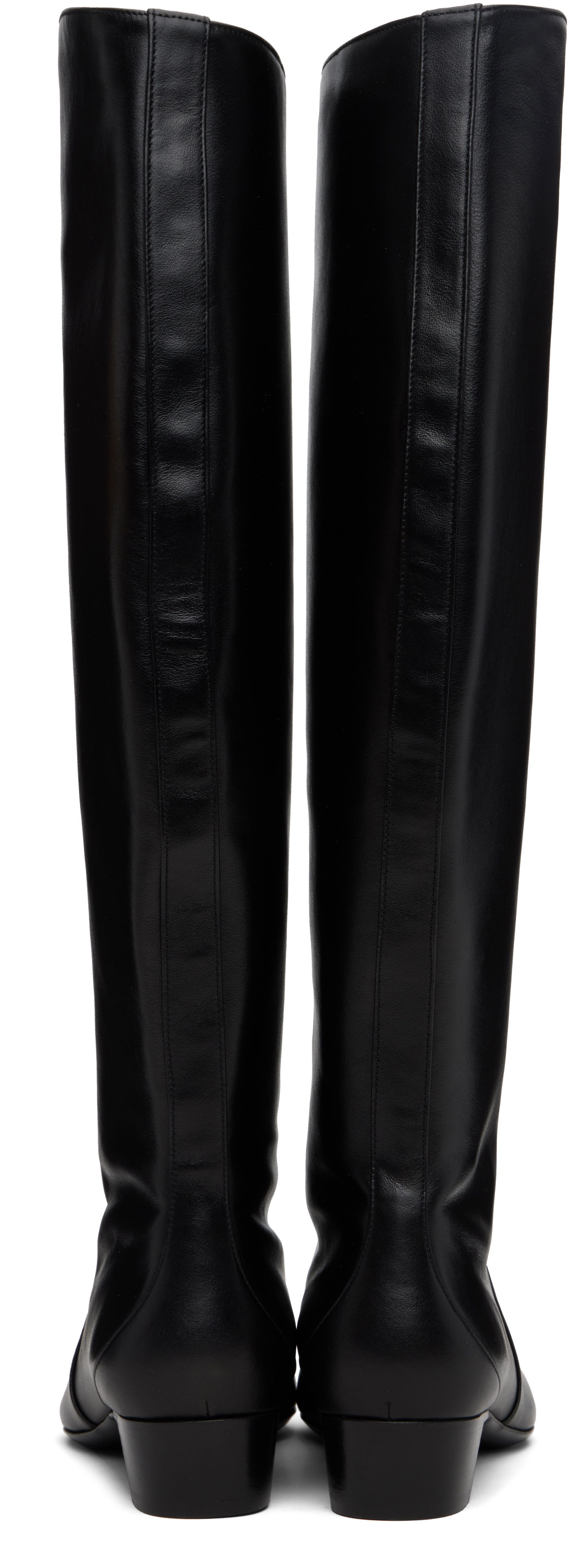 Кецове и обувки BY FAR BY FAR Pascal Nappa Leather Tall Boots Черно | 23FWPASDBLNAP, 1