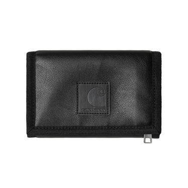 Портфейл Carhartt WIP Black Faux Leather Bifold Wallet Черно | I034342_1, 0