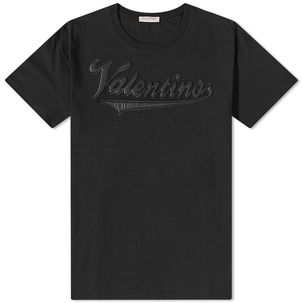 Тениска Valentino Varsity Logo Tee Черно | 2V3MG12U95D-0NO, 0