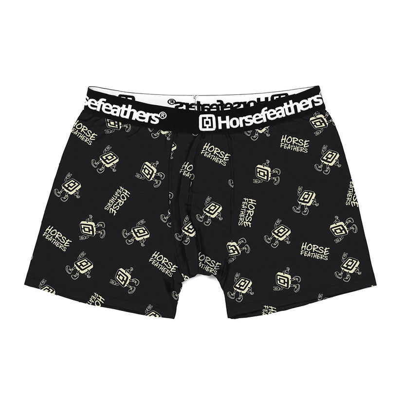 Боксерки Horsefeathers Boxers Sidney Boxer Shorts Logoman Черно | AM164C