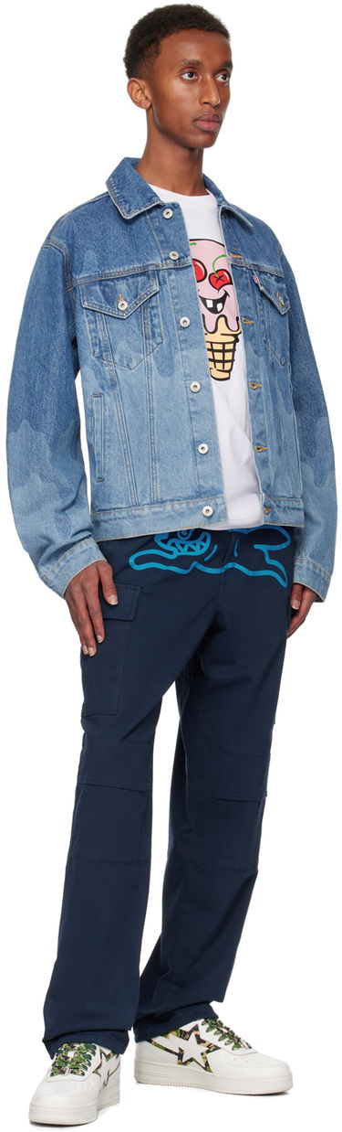 Яке BBC IceCream ICECREAM Lazer Drip Trucker Denim Jacket Синьо | IC24369, 3