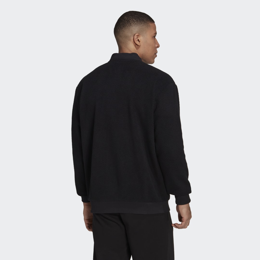 Яке бомбър adidas Originals Essentials Holiday Pack Sherpa Bomber Jacket Черно | HL6920, 1