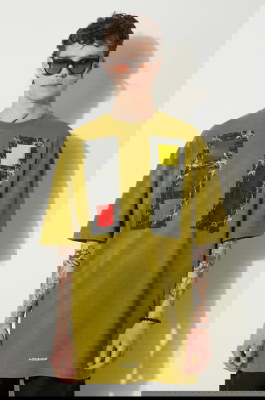 Тениска A-COLD-WALL* Relaxed Cubist T-shirt with Print Зелено | ACWMTS097, 3