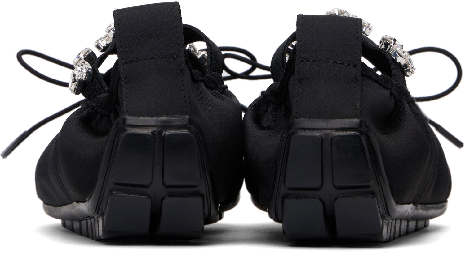 Pокля Simone Rocha Simone Rocha Embellished Grip Ballerina Flats Черно | BPT1B 0755, 1