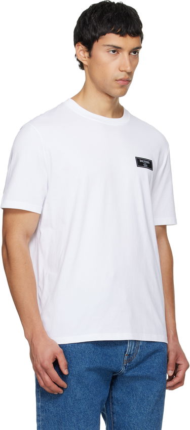 Тениска Balmain Couture Label T-shirt Бяло | FH1EG000BC91, 1