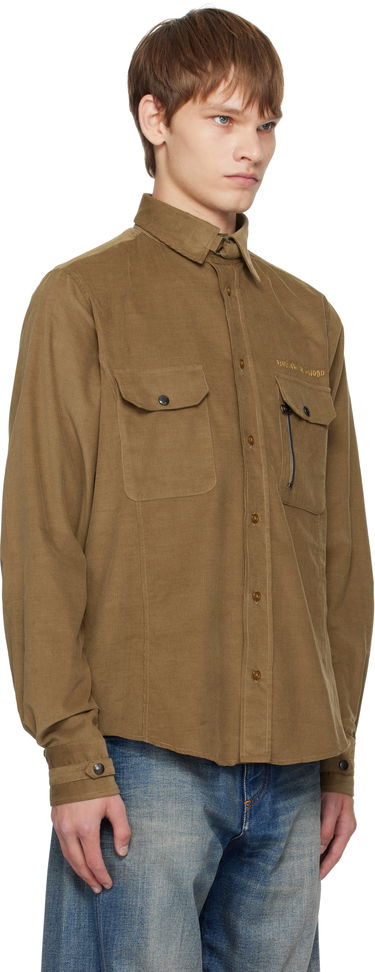 Риза Vivienne Westwood Vivienne Westwood Corduroy Button-Up Shirt Кафяво | 24010042-W0186-, 1