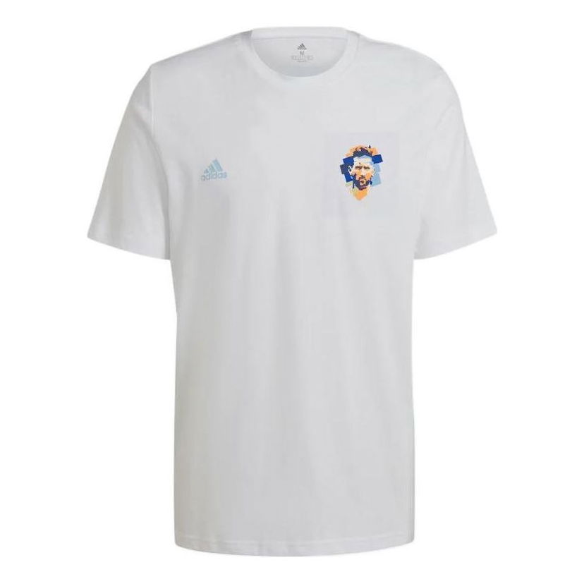 Тениска adidas Originals Messi Graphic Print T-Shirt Бяло | HA0935