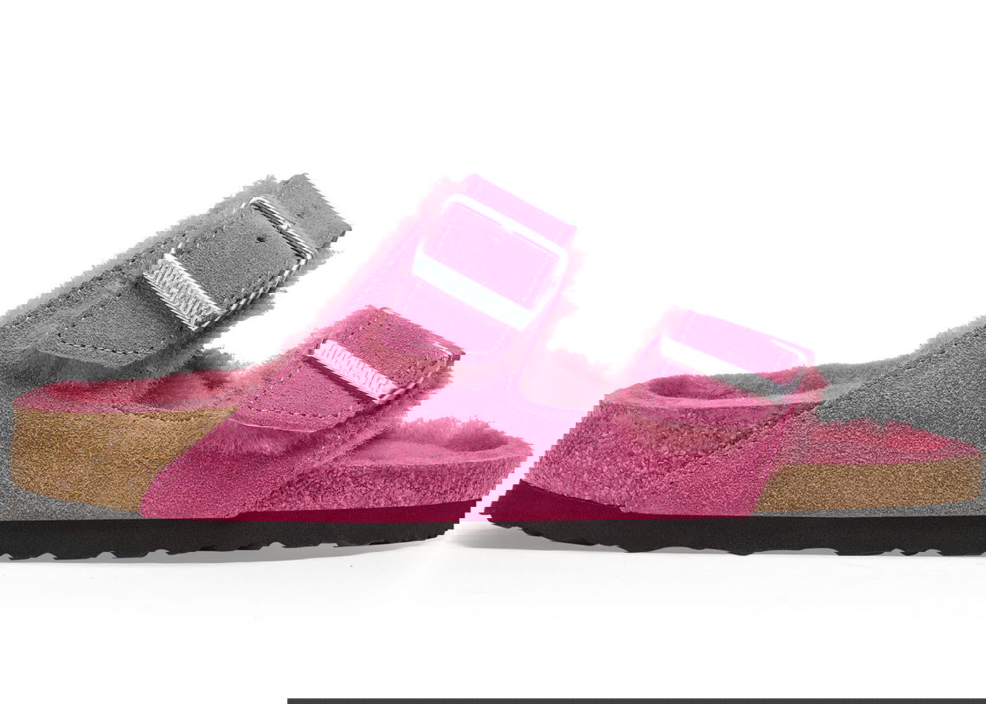 Кецове и обувки Birkenstock Arizona Shearling Tulip Розово | 1025444/1025554, 0