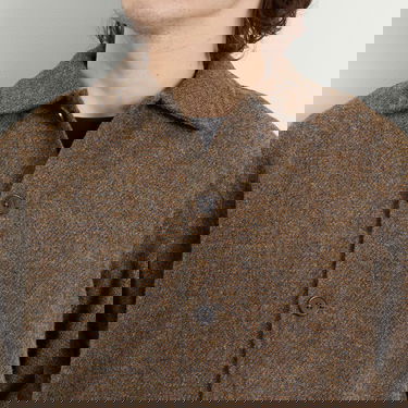 Яке Universal Works Harris Tweed Plaid Easy Jacket Кафяво | 33157-GLD, 5